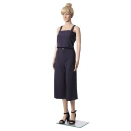 BASIC Damenfigur RAMONA hautfarbig mit Gesicht F2FIR inkl. Glasbodenplatte mit Wadendorn
