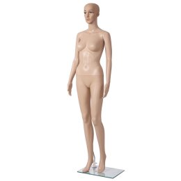 BASIC Damenfigur RAMONA hautfarbig mit Gesicht F2FIR inkl. Glasbodenplatte mit Wadendorn