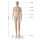 BASIC Damenfigur RAMONA hautfarbig mit Gesicht F2FIR inkl. Glasbodenplatte mit Wadendorn