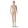 BASIC Damenfigur RAMONA hautfarbig mit Gesicht F2FIR inkl. Glasbodenplatte mit Wadendorn