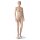 BASIC Damenfigur RAMONA hautfarbig mit Gesicht F2FIR inkl. Glasbodenplatte mit Wadendorn
