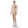BASIC Damenfigur RAMONA hautfarbig mit Gesicht F2FIR inkl. Glasbodenplatte mit Wadendorn