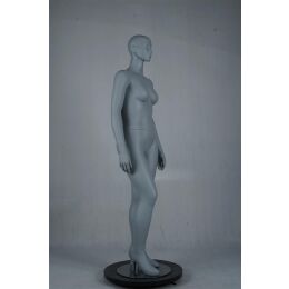 PLUS SIZE Damenfigur lichtgrau semiabsktrakt