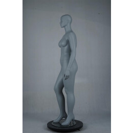 PLUS SIZE Damenfigur lichtgrau semiabsktrakt